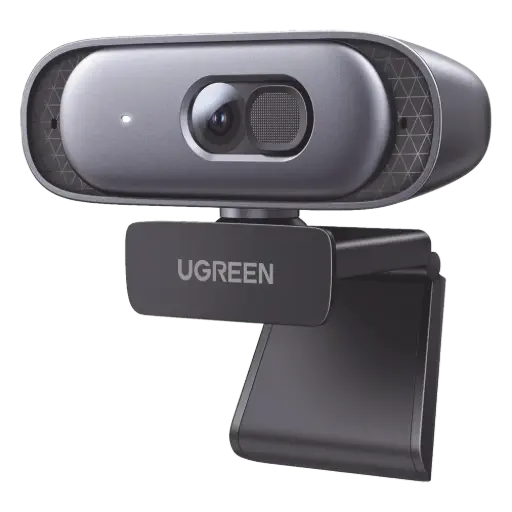 [35626] Cámara UGREEN Web 2K con Micrófono Integrado | Cancelación de Ruido | Corrección de Luz Automática | Vista Amplia de 91° | Rotación Flexible de 360° | Cubierta de privacidad | Incluye Cable USB de 2M.